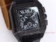 Knockoff Cartier Santos Chronograph Watch Black Diamonds (4)_th.jpg